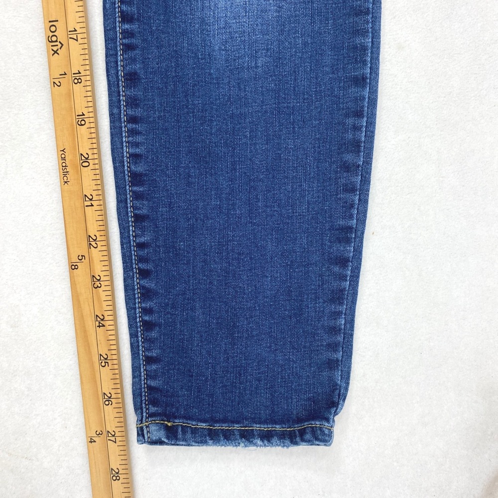 Cello Jeans Juniors 13 Distress Skinny High Rise Medium Wash Denim Stretch - Picture 10 of 12